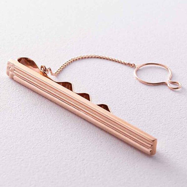 Зажим для галстука из золота 585 с цепочкой 033028 детальное изображение ювелирного изделия Зажимы для галстука золотые Зажим для галстука из золота 585 с цепочкой 033028 детальное изображение ювелирного изделия Зажимы для галстука золотые