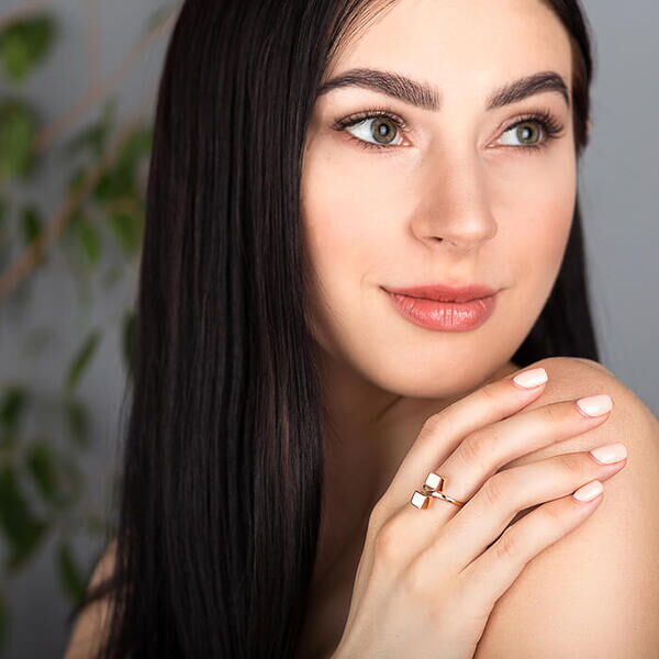 Золотое кольцо Кубики 030098 Золотое кольцо Кубики 030098