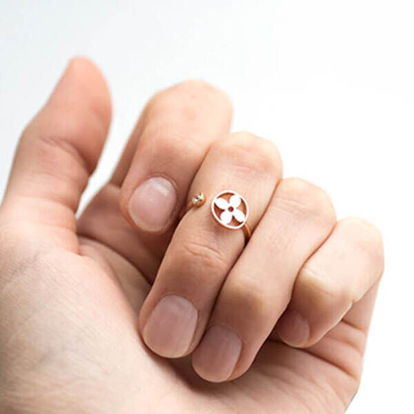 золотое кольцо на фалангу клевер золотое кольцо на фалангу клевер