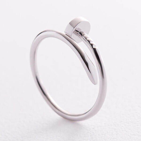 кольцо гвоздик белое золото кольцо гвоздик белое золото