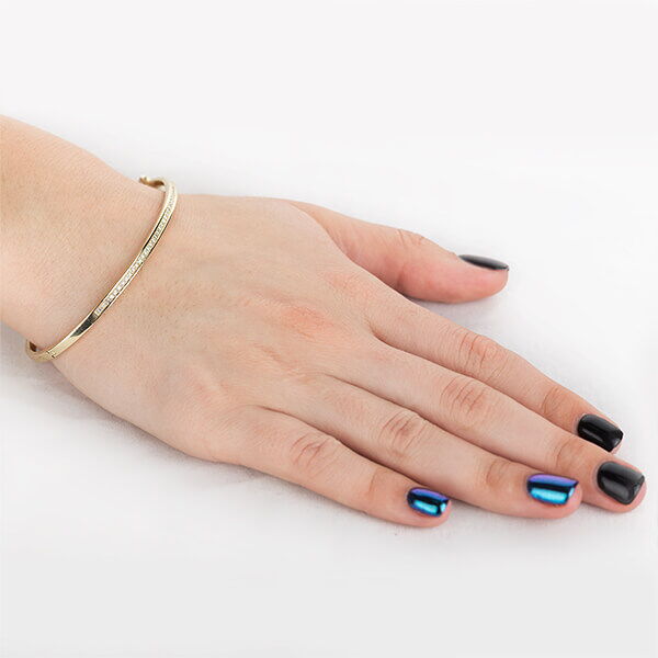 Золотой браслет с бриллиантами Золотой браслет с бриллиантами