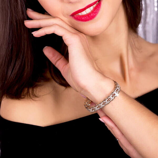 золотой браслет литой золотой браслет литой