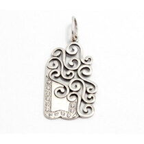 обзорное фото Серебряный подвес Грузия 026675 Серебряные подвески обзорное фото Серебряный подвес Грузия 026675  Серебряные подвески