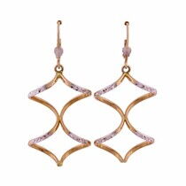 обзорное фото Золотые серьги 80243  Золотые серьги подвески