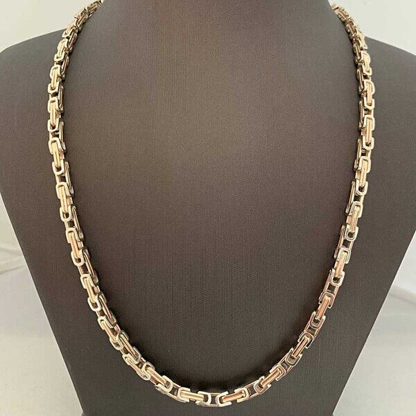 Ланцюг з білого та червоного золота 038617 детальне зображення ювелірного виробу Ланцюг з білого та червоного золота 038617 детальне зображення ювелірного виробу