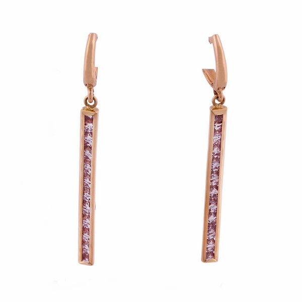 Золотые серьги с цирконием 100972 детальное изображение ювелирного изделия Золотые серьги с фианитом Золотые серьги с цирконием 100972 детальное изображение ювелирного изделия Золотые серьги с фианитом