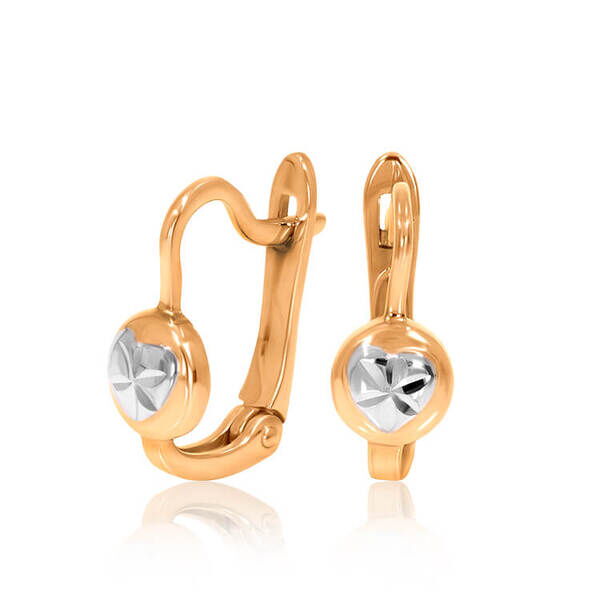 серьги золотые с английским замком серьги золотые с английским замком