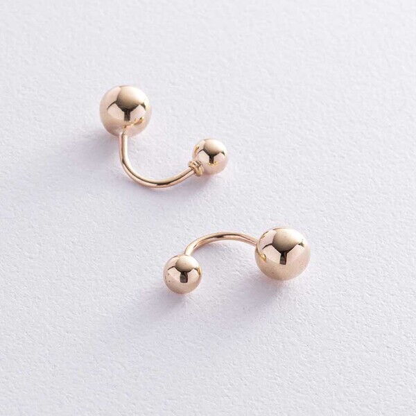 Серьги Шарики в желтом золоте 038383 детальное изображение ювелирного изделия Золотые серьги шарики Серьги Шарики в желтом золоте 038383 детальное изображение ювелирного изделия Золотые серьги шарики