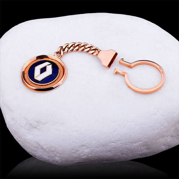 Брелок с логотипом Рено золото 585