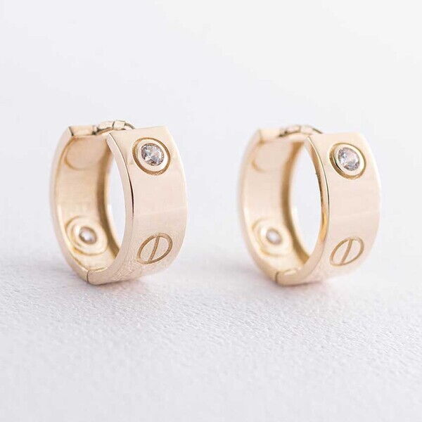 Золотые серьги с фианитом 038411 детальное изображение ювелирного изделия Золотые серьги с фианитом Золотые серьги с фианитом 038411 детальное изображение ювелирного изделия Золотые серьги с фианитом