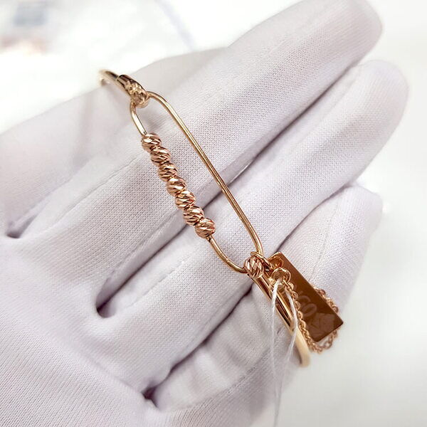 золотой браслет с шариками золотой браслет с шариками