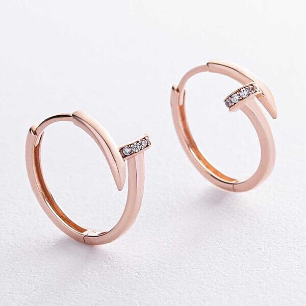 Золотые серьги с фианитами Гвоздь 038605 детальное изображение ювелирного изделия Золотые серьги с фианитом Золотые серьги с фианитами Гвоздь 038605 детальное изображение ювелирного изделия Золотые серьги с фианитом