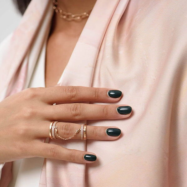 красивое кольцо на две фаланги с цепочкой красивое кольцо на две фаланги с цепочкой