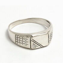 обзорное фото Серебряная печатка 030304 Серебряные кольца обзорное фото Серебряная печатка 030304  Серебряные кольца