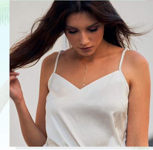 колье с фианитом