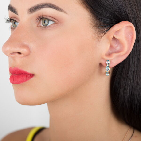 Золоті сережки з топазом 511691 детальне зображення ювелірного виробу Золоті сережки з топазом 511691 детальне зображення ювелірного виробу