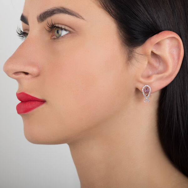 серьги с аметистом серьги с аметистом