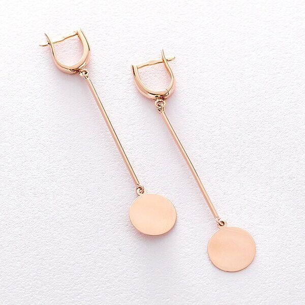 Золотые серьги подвески Монетки 031777 детальное изображение ювелирного изделия Золотые серьги без вставок Золотые серьги подвески Монетки 031777 детальное изображение ювелирного изделия Золотые серьги без вставок