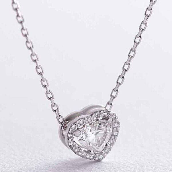 Колье Сердечко с бриллиантами 038781 детальное изображение ювелирного изделия Золотое колье с бриллиантами Колье Сердечко с бриллиантами 038781 детальное изображение ювелирного изделия Золотое колье с бриллиантами