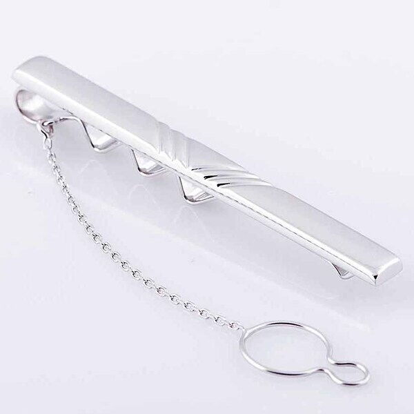 Зажим для галстука из белого золота 033019 детальное изображение ювелирного изделия Зажимы для галстука золотые Зажим для галстука из белого золота 033019 детальное изображение ювелирного изделия Зажимы для галстука золотые