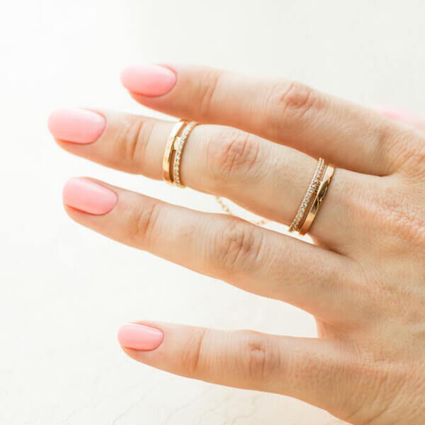 кольца на 2 фаланги красное золото кольца на 2 фаланги красное золото