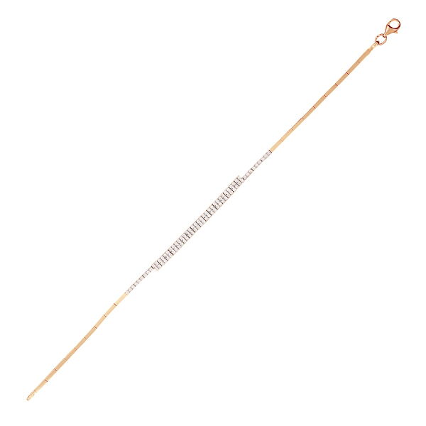 Золотой браслет с дорожкой из фианитов 037233 детальное изображение ювелирного изделия Золотые браслеты с цирконием (фианитами)