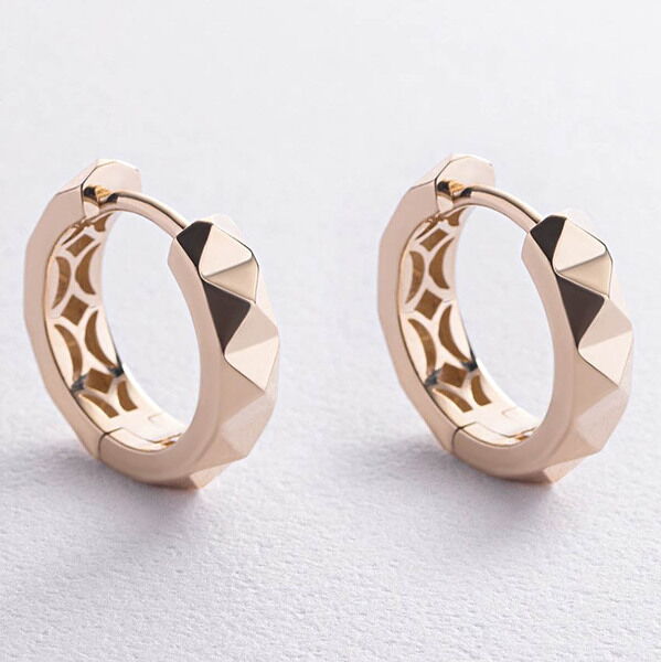 Серьги - кольца Клеш минималистичные в желтом золоте 039309 детальное изображение ювелирного изделия Золотые серьги без вставок Серьги - кольца Клеш минималистичные в желтом золоте 039309 детальное изображение ювелирного изделия Золотые серьги без вставок