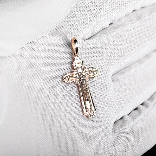 золотой крест нательный золотой крест нательный