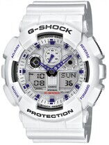 обзорное фото Часы CASIO G-SHOCK GA-100A-7AER (10 242)  Часы мужские
