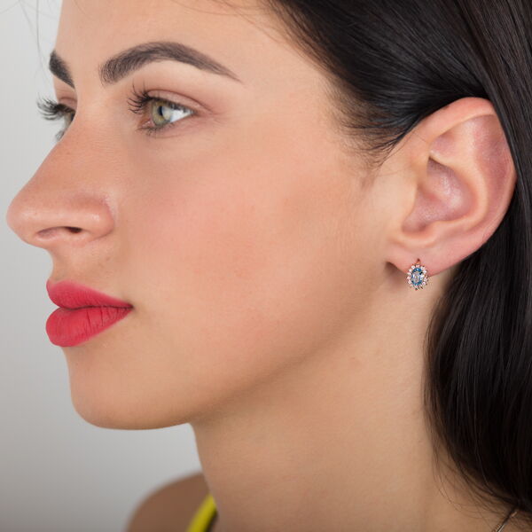 Золоті сережки з топазом 576730 детальне зображення ювелірного виробу Золоті сережки з топазом 576730 детальне зображення ювелірного виробу