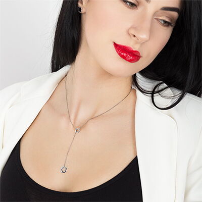 Серебряное колье 026135 Серебряное колье 026135