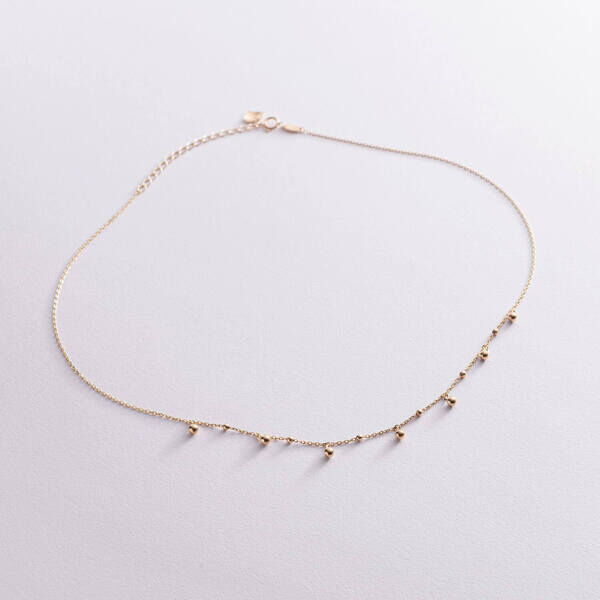 Золотий ланцюжок з підвісками кульки Mexico 036056 детальне зображення ювелірного виробу