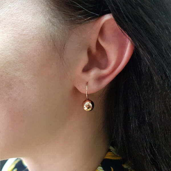 серьги с французским замком Шарики серьги с французским замком Шарики