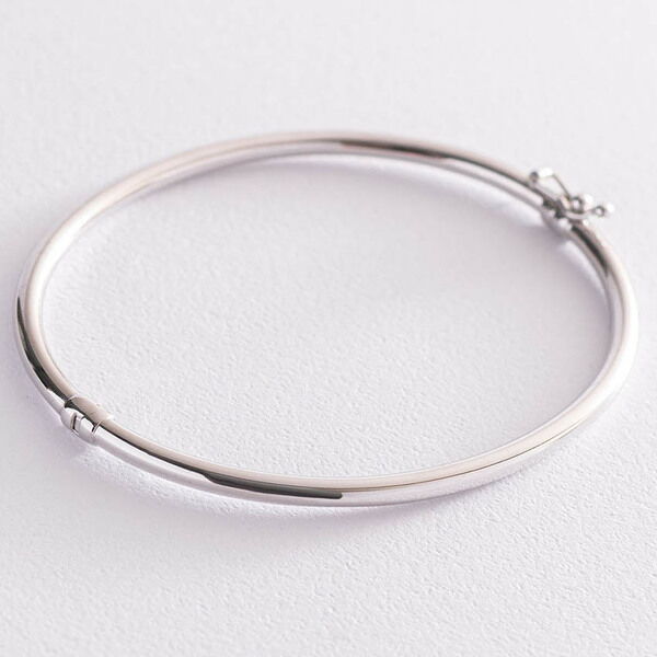 Жесткий браслет Soft в белом золоте 038470 детальное изображение ювелирного изделия Жесткие браслеты из золота Жесткий браслет Soft в белом золоте 038470 детальное изображение ювелирного изделия Жесткие браслеты из золота