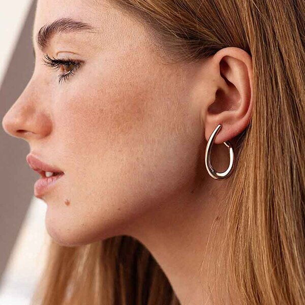 Невероятные серьги в красном золоте без вставок 039074 детальное изображение ювелирного изделия Золотые серьги без вставок Невероятные серьги в красном золоте без вставок 039074 детальное изображение ювелирного изделия Золотые серьги без вставок