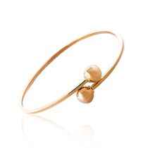 обзорное фото Золотой браслет без камней в стиле Диор 820118  Золотые браслеты