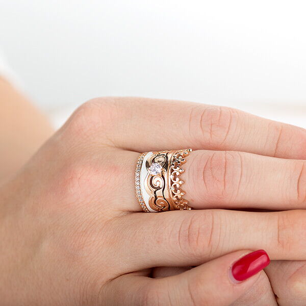 Золотое кольцо корона Золотое кольцо корона