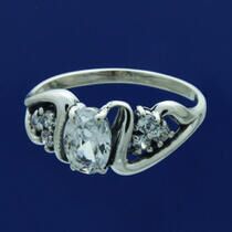 обзорное фото Серебряное кольцо Харита 026844  Серебряные кольца