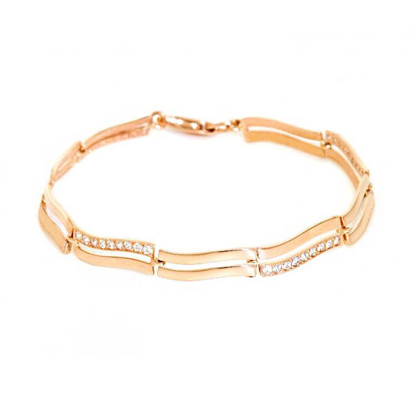 Золотой браслет  с фианитами 2100045 детальное изображение ювелирного изделия Золотой браслет Ролекс Золотой браслет  с фианитами 2100045 детальное изображение ювелирного изделия Золотой браслет Ролекс