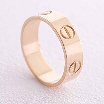 обзорное фото Кольцо Love в желтом золоте 038658 Золотые кольца без вставок обзорное фото Кольцо Love в желтом золоте 038658  Золотые кольца без вставок