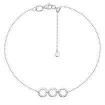 обзорное фото Декоративный браслет в белом золоте с кружочками 037228 Золотые браслеты с камнями обзорное фото Декоративный браслет в белом золоте с кружочками 037228  Золотые браслеты с камнями