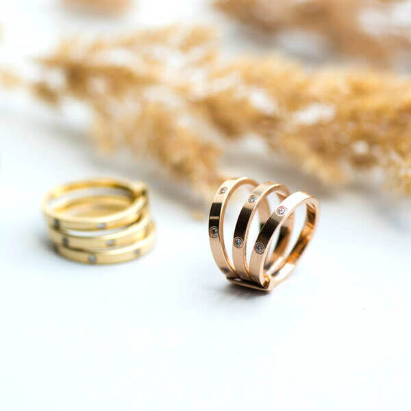 кольцо тройное из золота кольцо тройное из золота