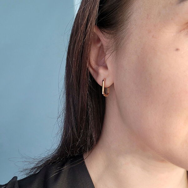 золоті класичні сережки без вставок золоті класичні сережки без вставок