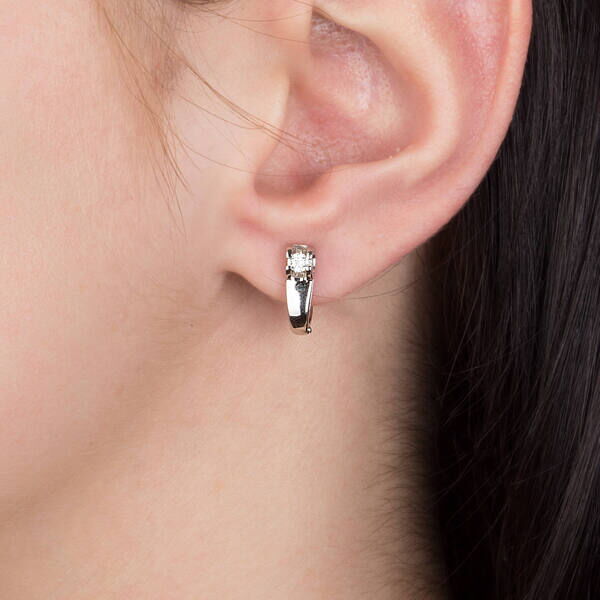 Золотые серьги с бриллиантом 2012.1 купить Золотые серьги с бриллиантом 2012.1 купить