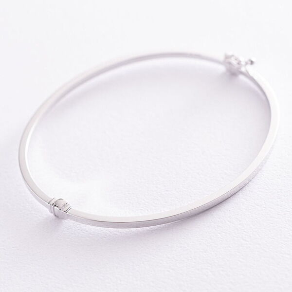 Жесткий браслет из белого золота Minimal 038499 детальное изображение ювелирного изделия Жесткие браслеты из золота Жесткий браслет из белого золота Minimal 038499 детальное изображение ювелирного изделия Жесткие браслеты из золота