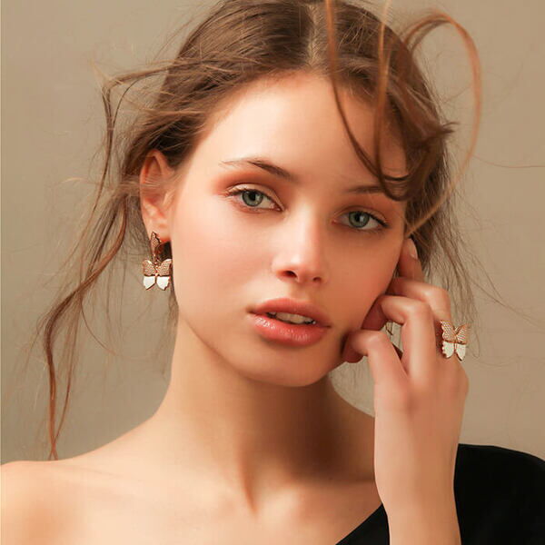 Кольцо золотое Бабочка Кольцо золотое Бабочка