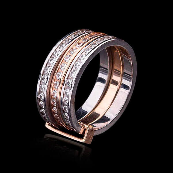 модное золотое кольцо  модное золотое кольцо