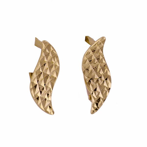 Золотые серьги 210061 детальное изображение ювелирного изделия Золотые серьги с английским замком