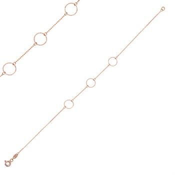 Легкий золотой браслет в красном золоте 585 пробы с кольцами 037226 детальное изображение ювелирного изделия Золотые браслеты без камней Легкий золотой браслет в красном золоте 585 пробы с кольцами 037226 детальное изображение ювелирного изделия Золотые браслеты без камней