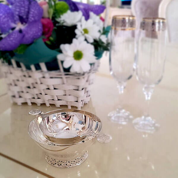 серебряная икорница Царская серебряная икорница Царская